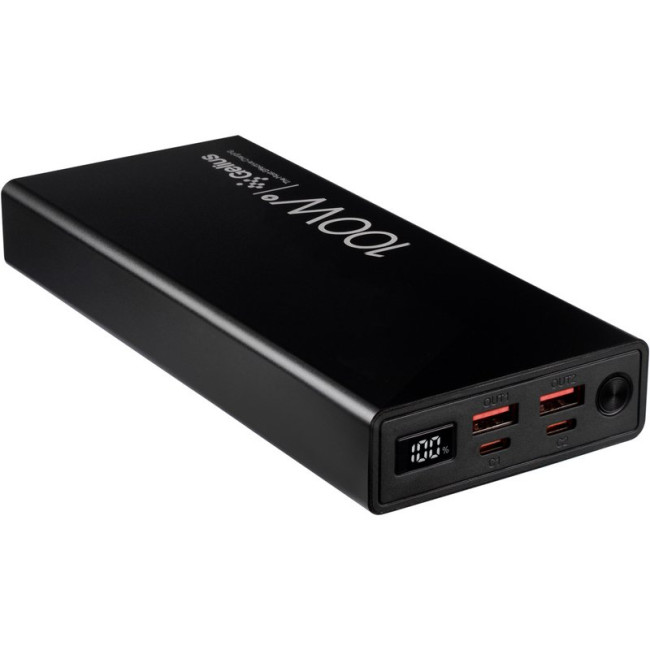 Додаткова батарея Gelius Titanium GP-PB301 100W (30000mAh) + кабель Type C/Type C (1m,100W) Black