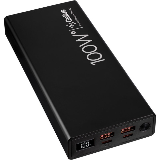 Додаткова батарея Gelius Titanium GP-PB301 100W (30000mAh) + кабель Type C/Type C (1m,100W) Black