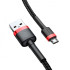 Кабель USB Baseus Cafule MicroUSB (CAMKLF-B91) Black/Red 1m