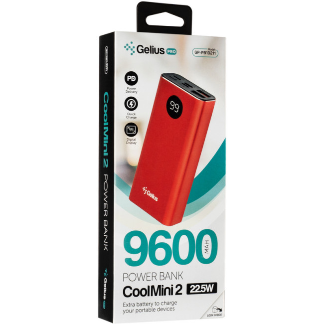Додаткова батарея Gelius CoolMini 2 PD GP-PB10-211 9600mAh Red
