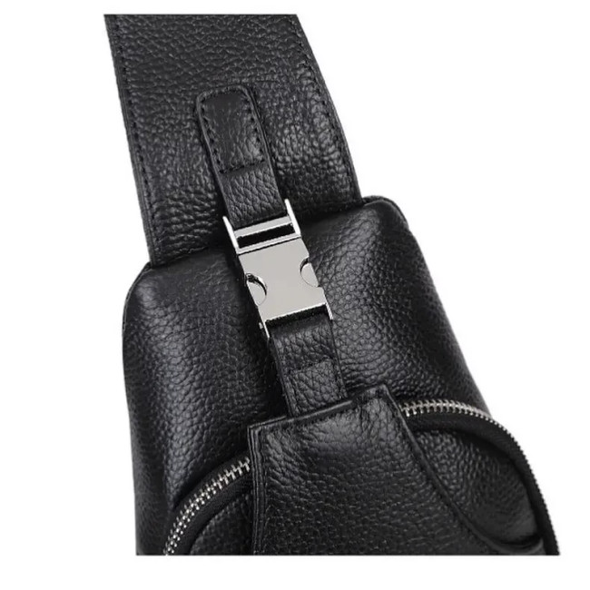 Шкіряна чоловіча сумка-слінг на груди TIDING BAG MK56923