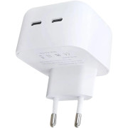 Мережевий зарядний пристрій Original Quality Type-C Dual 35W (коробка) White