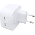 Мережевий зарядний пристрій Original Quality Type-C Dual 35W (коробка) White