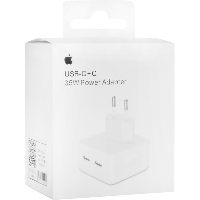 Мережевий зарядний пристрій Original Quality Type-C Dual 35W (коробка) White