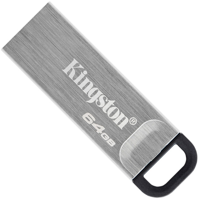 USB флеш накопичувач Kingston DT Kyson 64Gb USB 3.2 Silver/Black