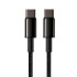 Кабель Baseus Tungsten Gold Type-C to Type-C 100W (CATWJ-A01) Black 2m