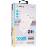 Мережевий зарядний пристрій Gelius Vogue GP-HC011 2USB 2.4A 12W + кабель Lightning White