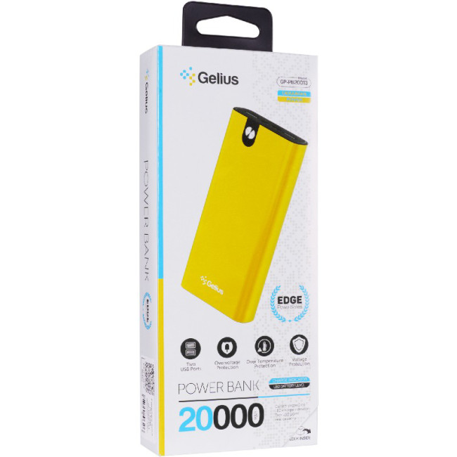 Додаткова батарея Gelius Edge GP-PB20-013 20000mAh Yellow