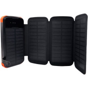 Додаткова батарея Mibrand EXTREM 20000 mAh з сонячними складними панелями та 2 ліхтариками Black