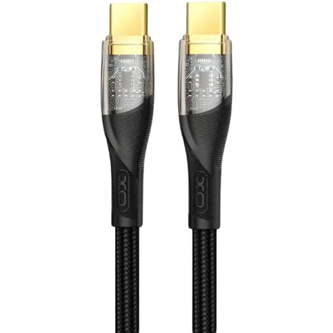 Кабель USB XO NB-Q223B Type-C to Type-C 60W Black