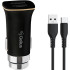 Автомобільний зарядний пристрій Gelius Apollo GP-CC01 2USB 3.1A 15W + кабель Type-C Black