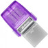 USB флеш накопичувач Kingston DTMicroDuo 3C (Type-A/Type-C) (200Mb/s) 64Gb USB 3.2