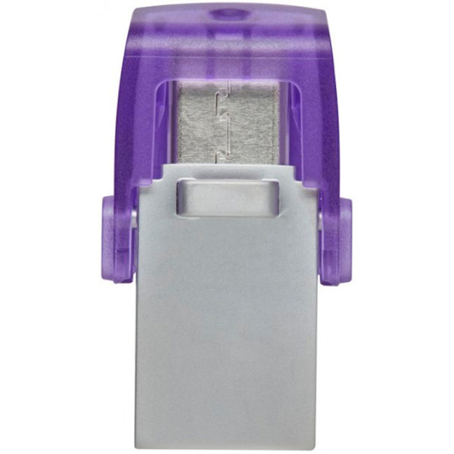 USB флеш накопичувач Kingston DTMicroDuo 3C (Type-A/Type-C) (200Mb/s) 64Gb USB 3.2