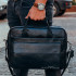 Шкіряна чоловіча  чорна сумка для ноутбука Tiding Bag RD-23134