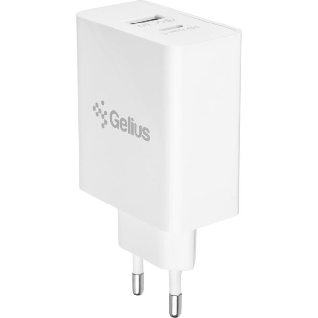 Мережевий зарядний пристрій Gelius X-Duo PRO 45W GP-HC053 + кабель Type-C/Type-C White
