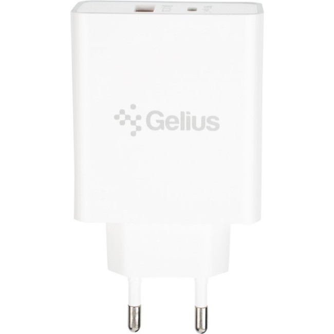 Мережевий зарядний пристрій Gelius X-Duo PRO 45W GP-HC053 + кабель Type-C/Type-C White