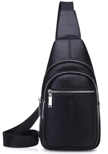 Шкіряний чоловічий слінг на плече TIDING BAG — MK65209