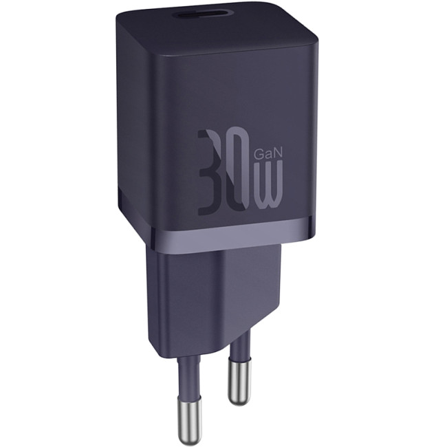 Мережевий зарядний пристрій Baseus GaN5 30W 1Type-C (CCGN070705) Purple