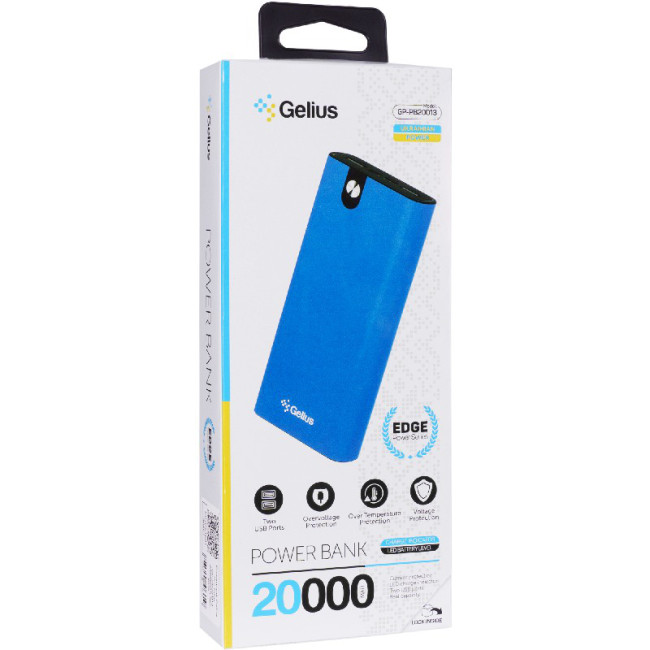 Додаткова батарея Gelius Edge GP-PB20-013 20000mAh Sky Blue