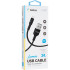 Кабель USB Gelius Lumin Lamp GP-UC100 Type-C (1m) (18W) Black
