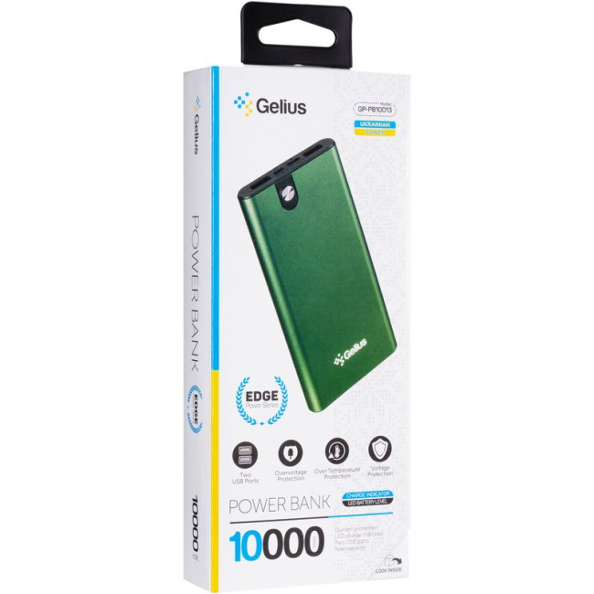 Додаткова батарея Gelius Edge GP-PB10-013 10000mAh 10W Green