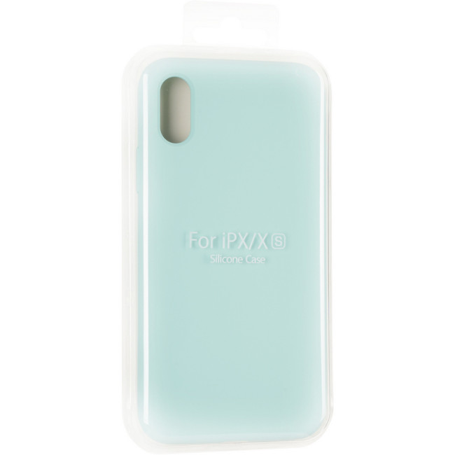 Чохол Original Full Soft Case для iPhone X/XS (without logo) Ice Sea Blue Чохол Original Full Soft Case для iPhone X/XS (without logo) Ice Sea Blue