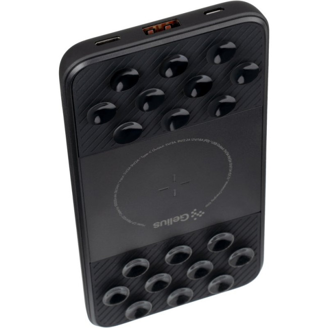 Додаткова батарея з бездротовою зарядкою Gelius Velcro GP-PBW1120 10000mAh QC+PD 20W (Wireless 10W) (Incredible series) Black