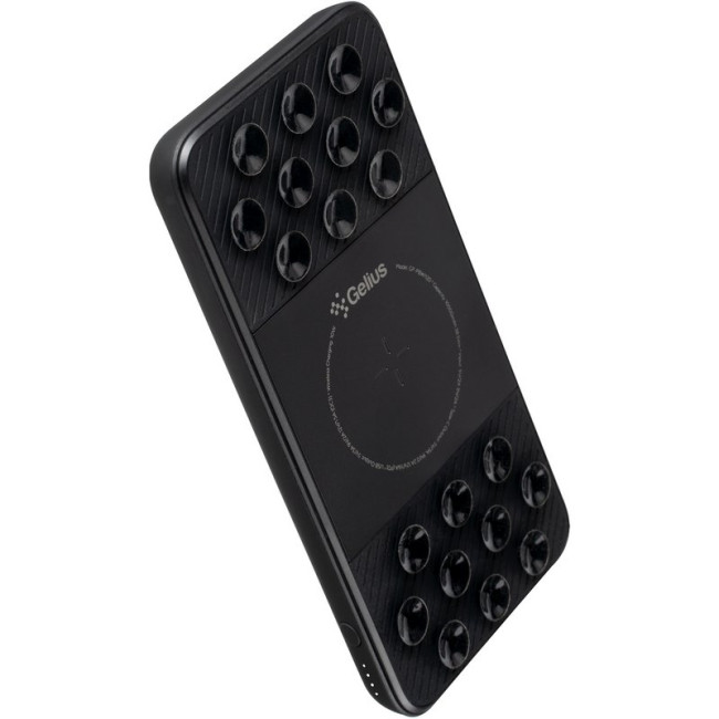 Додаткова батарея з бездротовою зарядкою Gelius Velcro GP-PBW1120 10000mAh QC+PD 20W (Wireless 10W) (Incredible series) Black