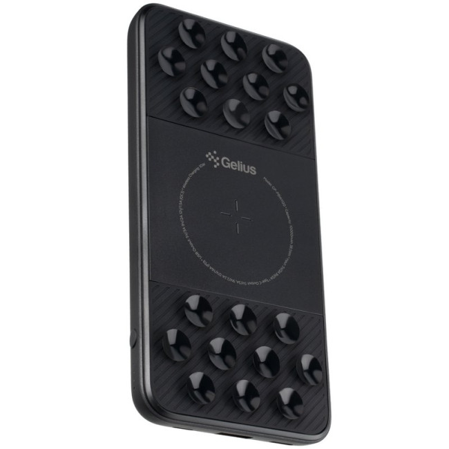 Додаткова батарея з бездротовою зарядкою Gelius Velcro GP-PBW1120 10000mAh QC+PD 20W (Wireless 10W) (Incredible series) Black
