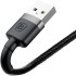 Кабель USB Baseus Cafule Lightning (CALKLF-AG1) Grey/Black 0.5m