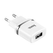 Мережевий зарядний пристрій Hoco C11 (1A) 1USB White