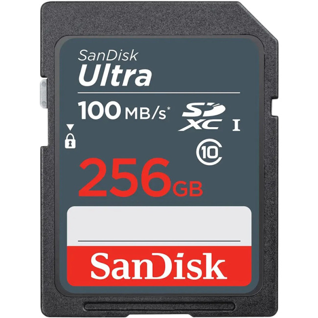 Карта пам'яті SDHC 256Gb SanDisk Ultra (100Mb/s)(UHS-1)(Class 10)