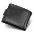 Шкіряне чоловіче портмоне на кнопці ST Leather ST-104-1 чорний