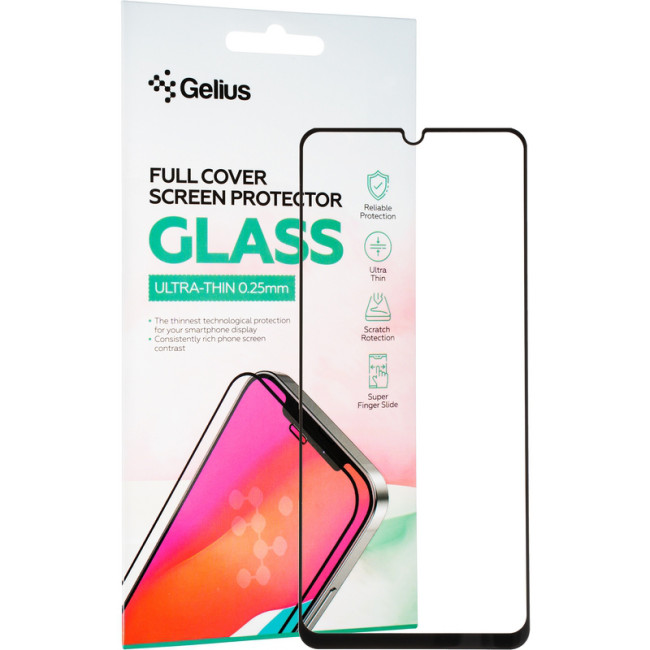 Захисне скло Gelius Full Cover Ultra-Thin 0.25mm для Realme C51 Black