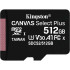 Карта пам'яті microSDXC 512Gb KIngston Canvas Select Plus A1 (UHS-1) (R-100Mb/s)