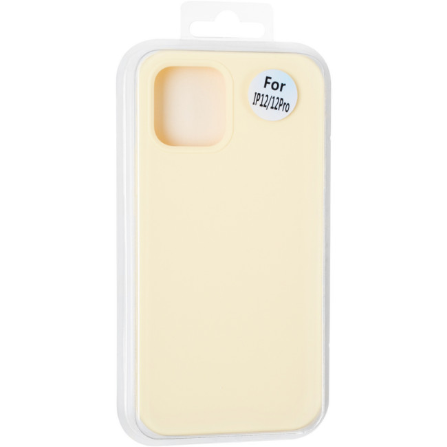 Чохол Original Full Soft Case для iPhone 12/12 Pro (without logo) Mellow Yellow Чохол Original Full Soft Case для iPhone 12/12 Pro (without logo) Mellow Yellow