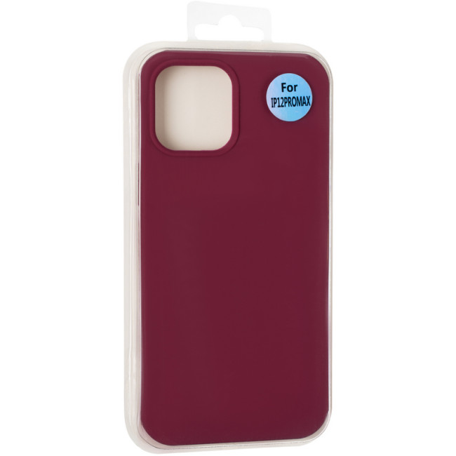 Чохол Original Full Soft Case для iPhone 12 Pro Max (without logo) Marsala Чохол Original Full Soft Case для iPhone 12 Pro Max (without logo) Marsala
