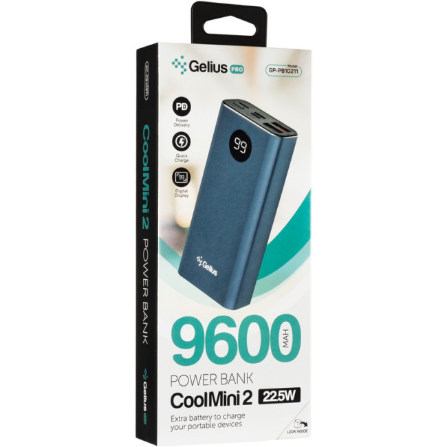 Додаткова батарея Gelius CoolMini 2 PD GP-PB10-211 9600mAh Blue