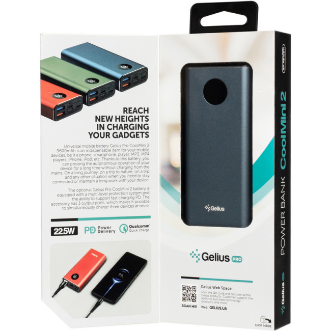 Додаткова батарея Gelius CoolMini 2 PD GP-PB10-211 9600mAh Blue