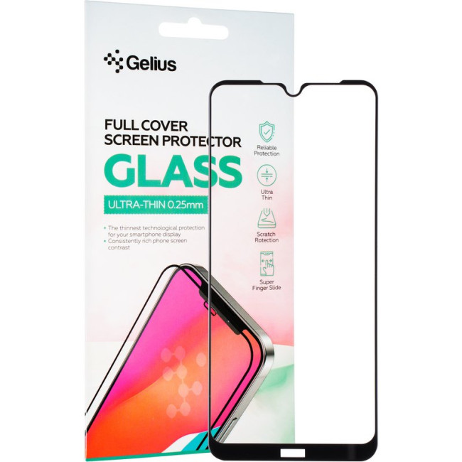 Захисне скло Gelius Full Cover Ultra-Thin 0.25mm для Xiaomi Redmi Note 8T Black