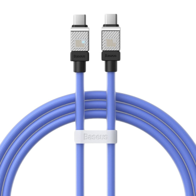 Кабель USB Baseus CoolPlay Series Type-C to Type-C (CAKW000203) 100W 1m Blue