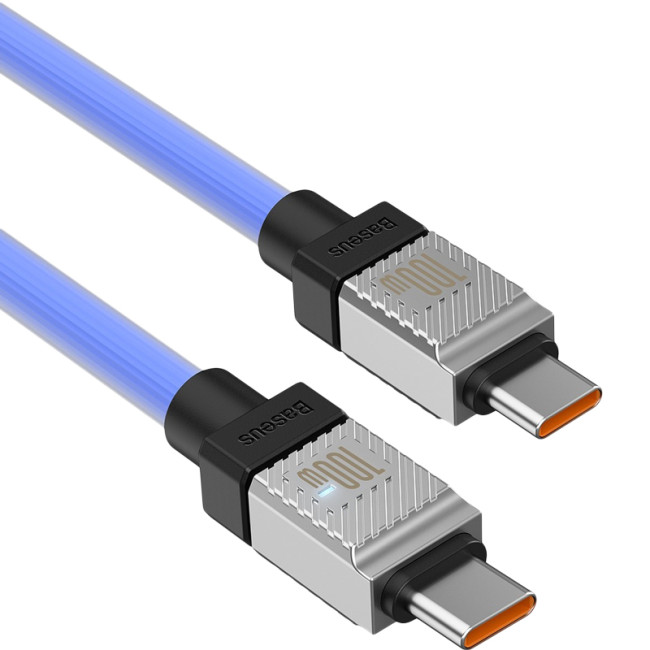 Кабель USB Baseus CoolPlay Series Type-C to Type-C (CAKW000203) 100W 1m Blue