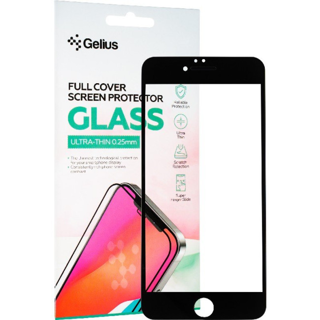 Захисне скло Gelius Full Cover Ultra-Thin 0.25mm для iPhone 6 Plus Black