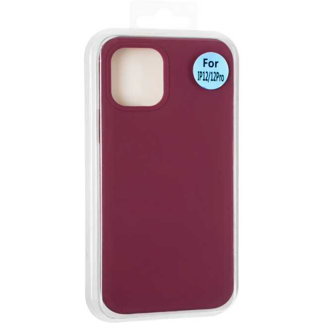 Чохол Original Full Soft Case для iPhone 12/12 Pro (without logo) Marsala Чохол Original Full Soft Case для iPhone 12/12 Pro (without logo) Marsala