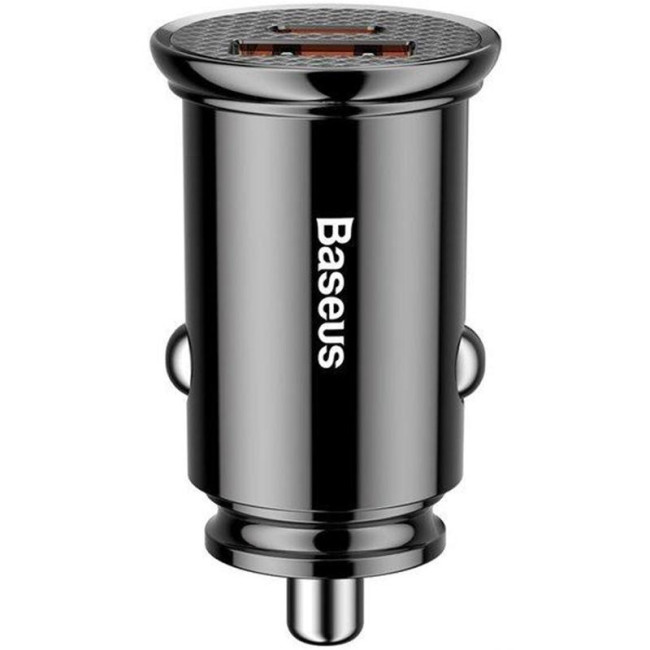 Автомобільний зарядний пристрій Baseus Circular Plastic A 1USB + Type-C PPS (5A) (CCALL-YS01) Black