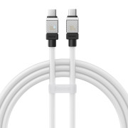 Кабель USB Baseus CoolPlay Series Type-C to Type-C (CAKW000202) 100W 1m White