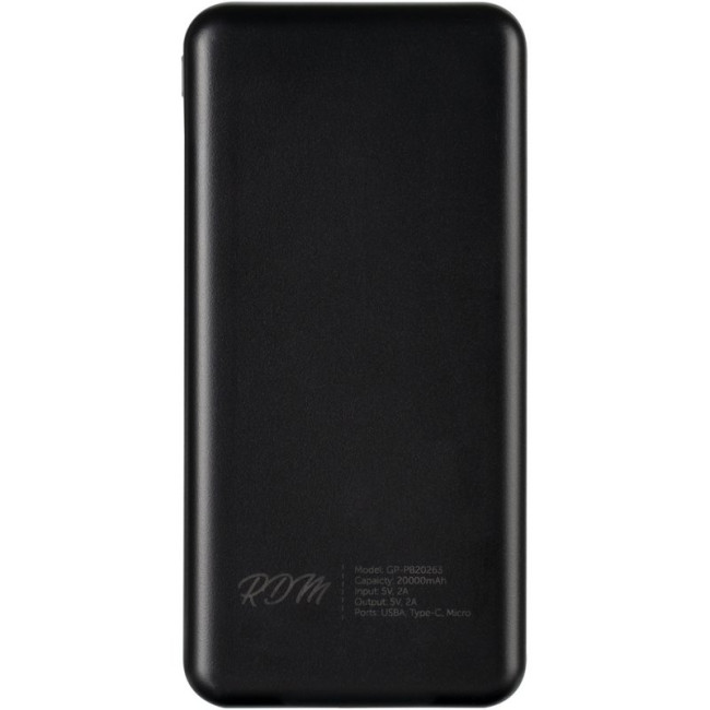 Додаткова батарея Gelius RDM GP-PB20263 20000mAh 10W Black