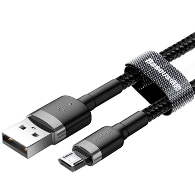 Кабель USB Baseus Cafule MicroUSB (CAMKLF-BG1) Black 1m