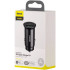 Автомобільний зарядний пристрій Baseus Circular Metal (CCYS-C01) PPS 1USB + 1Type-C 30W Black