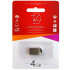 USB флеш накопичувач T&G Short 107 4Gb Metal Silver